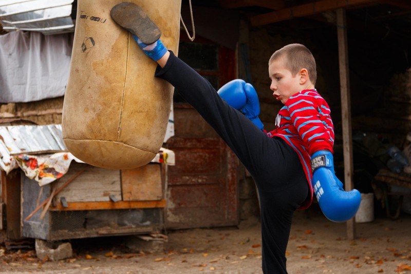 Florinel iubește kickboxingul FOTO: Europa FM