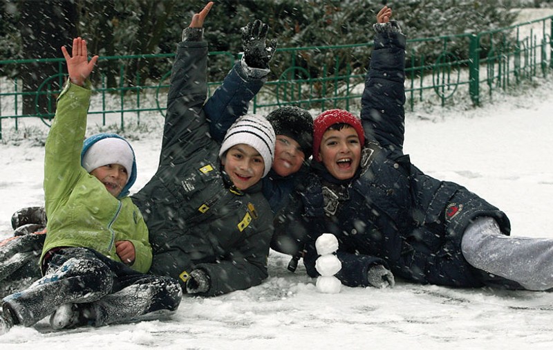 « Uraaa! Ce frumos ninge»