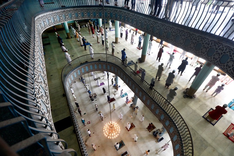 Moscheea Baitul Mukarram, din Dhaka, Bangladesh, 08 mai 2020. EPA-EFE/MONIRUL ALAM