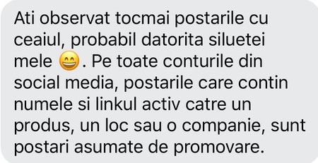Răspunsul trimis de Alessandra Stoicescu