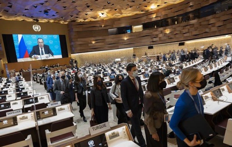 Rusia, boicotată la Geneva: zeci de diplomați au părăsit sala în timpul discursului lui Serghei Lavrov