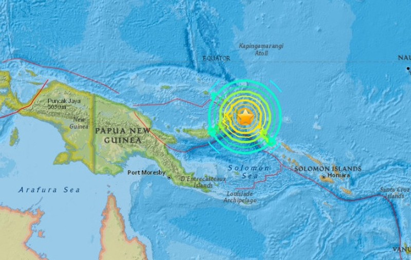 Cutremur cu magnitudinea de 7,9  în Papua Noua Guinee. Alerta de tsunami a fost ridicată
