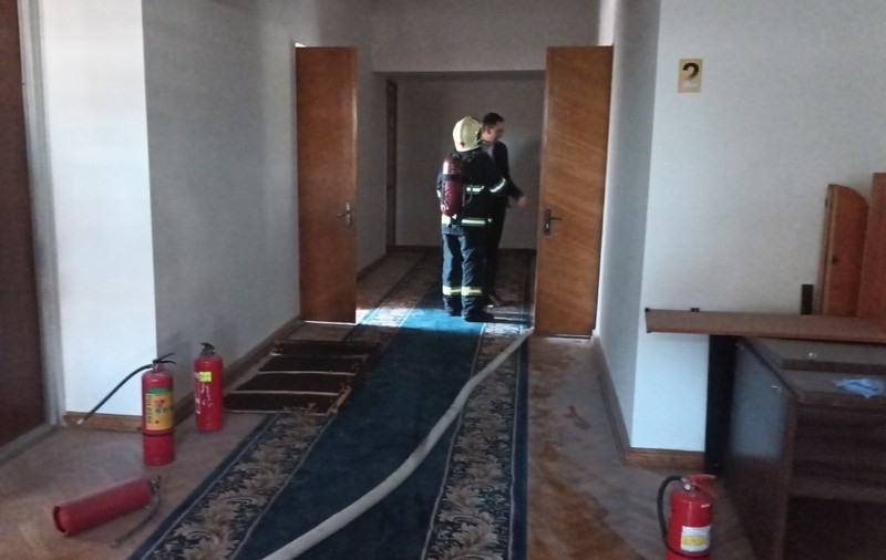 Incendiu în clădirea guvernului de la Chișinău, într-unul dintre birouri