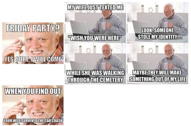 Meme-urile cu Harold (foto originală Dreamstime.com)