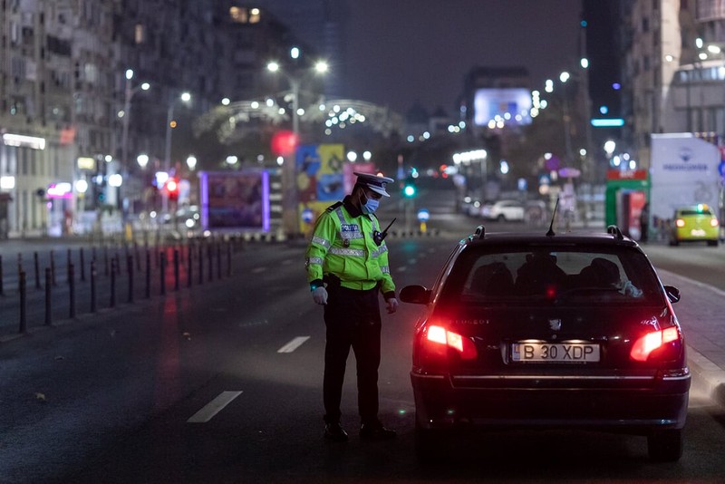 Șofer oprit la Piața Unirii, pentru control