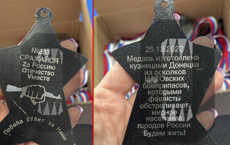 Copiii ruși care au câștigat un concurs de arte marțiale, premiați cu fragmente de rachete NATO, „cu care fasciștii bombardează orașele noastre pașnice”
