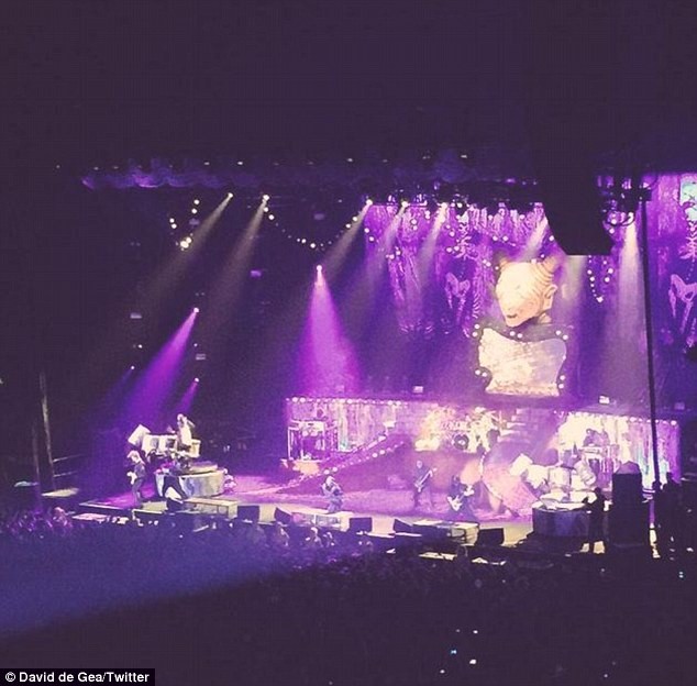 David de Gea a postat pe o rețea de socializare o poză de la concert. foto: Twitter