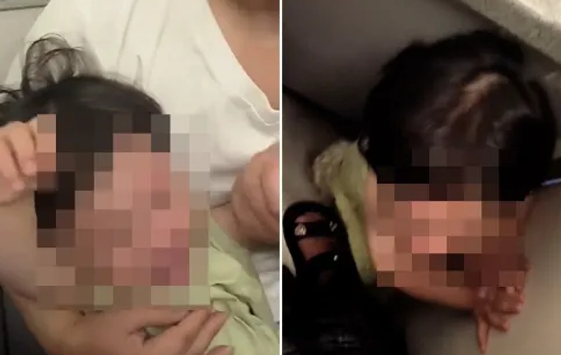 „Nu ieși, dacă nu te oprești din plâns”. Doi pasageri au smuls o fetiță din brațele bunicii și au închis-o în toaletă, pe un zbor din China
