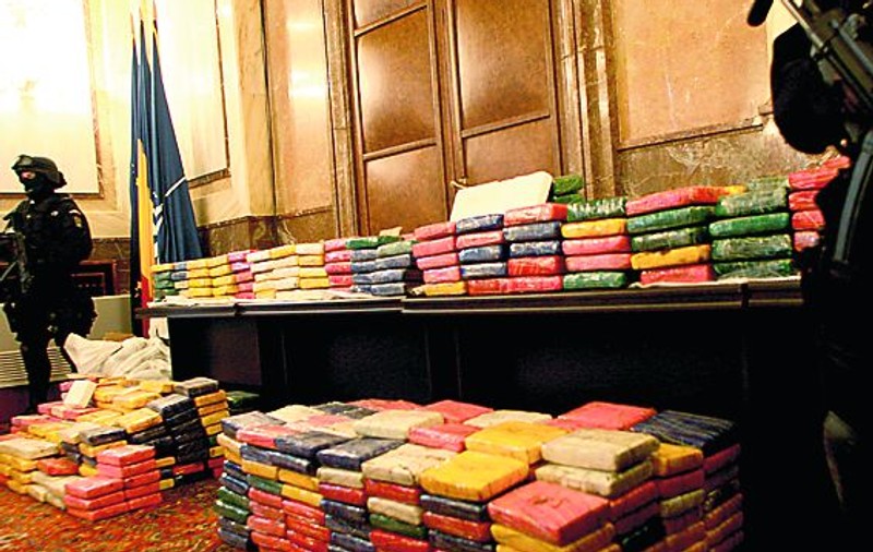 Vor arde cocaină de 100 de milioane de euro