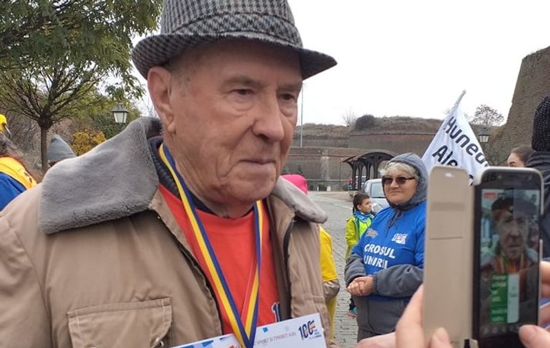 A câştigat Crosul Unirii la 92 de ani. Povestea veteranului care s-a apucat de alergat în urmă cu doi ani