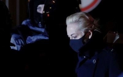Iulia Navalnaia, după aflarea sentinței FOTO: EPA