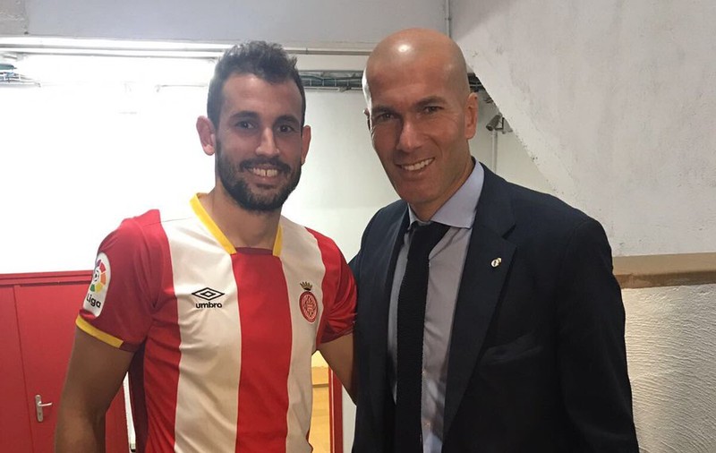 Cristhian Stuani s-a fotografiat cu Zinedine Zidane, după ce Girona a bătut-o pe Real Madrid cu 2-1