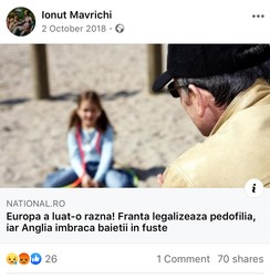 Postare făcută de Ionuț Mavrichi