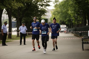 Mircea Lupeș ține pasul și cu cei mai tineri participanți Foto: Dumitru Angelescu