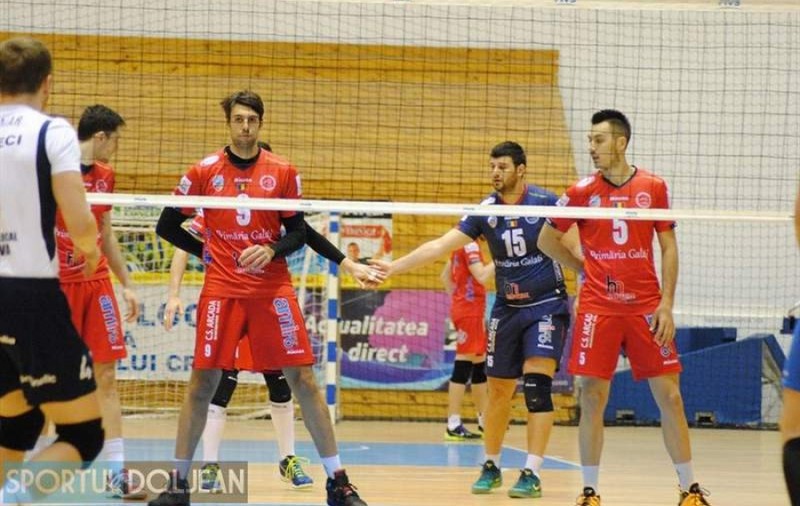 Arcada Galați a revenit cu două puncte de la Craiova. Steaua a trecut de CSM București. Rezultele din Divizia A1 masculină de volei