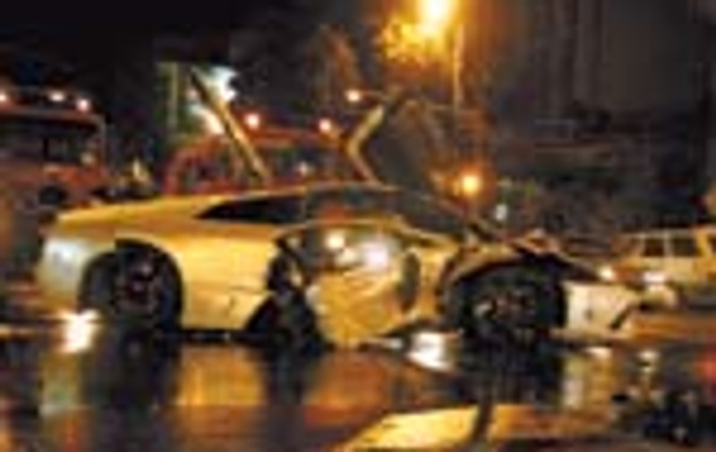 Uite ce-a ramas dintr-un Lamborghini!