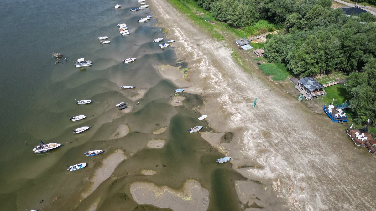 Dunărea în zona Corabia. Sursa foto: AFP