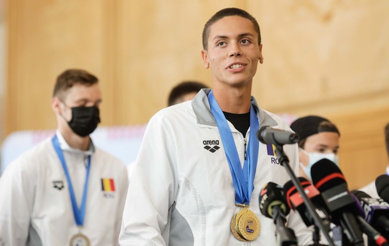 David Popovici, după câştigarea a trei medalii de aur la Europenele de juniori: „Aştept să mă calific în finala olimpică”