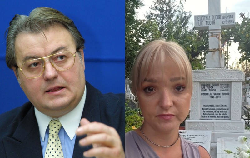 Decizia luată de Lidia, fata cea mare a lui Corneliu Vadim Tudor, la zece ani de la moartea tatălui ei. S-a pozat lângă mormântul lui: „Nu mai permit”