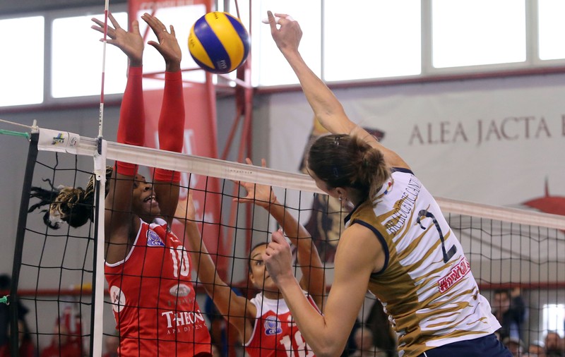 CSM Volei Alba Blaj a obținut a cincea victorie consecutivă în Liga Campionilor