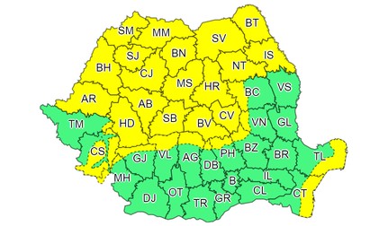 Sursa: Administrația Națională de Meteorologie
