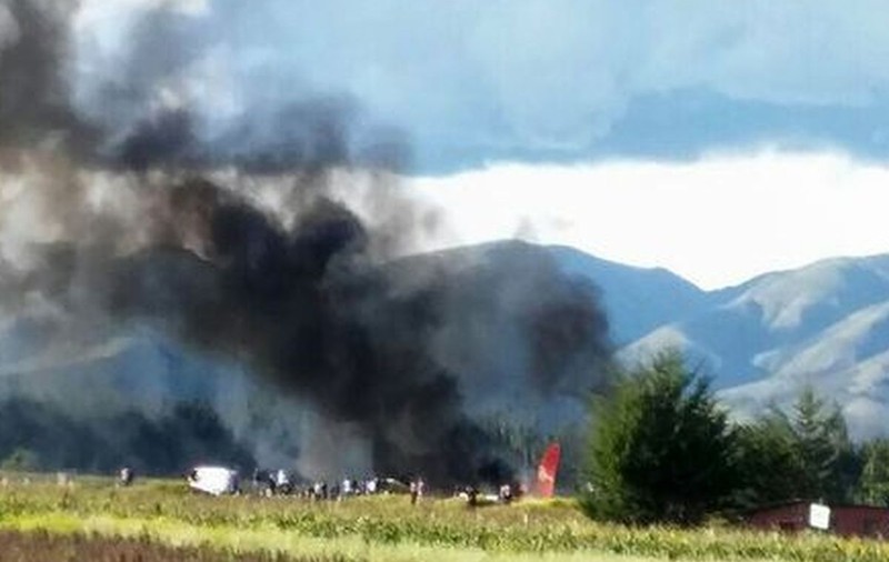 Un avion cu 141 de persoane la bord a luat foc la aterizare, în Peru