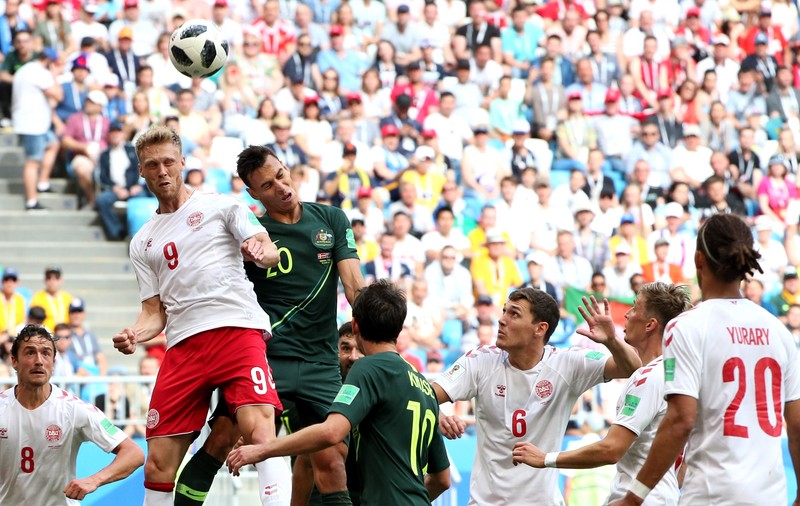 Danemarca - Australia 1-1, în grupa C de la Campionatul Mondial de fotbal Rusia 2018. De doi bani speranță pentru canguri / VIDEO
