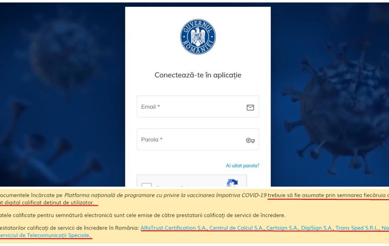Afacerea de milioane de euro pe site-ul oficial al vaccinării Covid: doar o mână de firme dau semnătura electronică