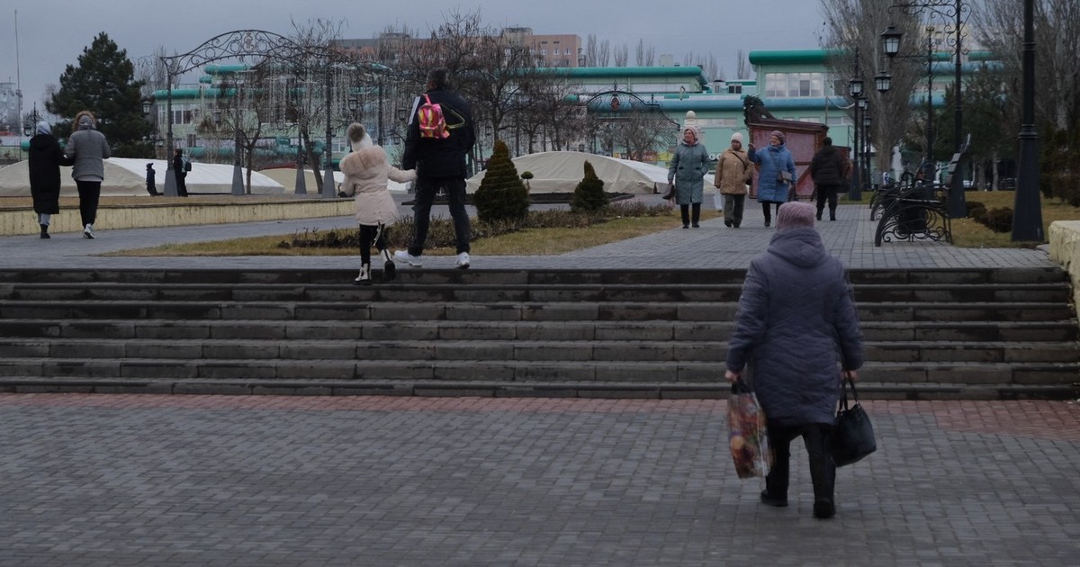 O zi obișnuită în Tiraspol. Imagine din 26 ianuarie 2025 Foto: Profimedia
