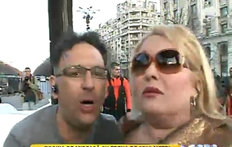 Viorica din Clejani a zburat cu balonul prin Bucureşti