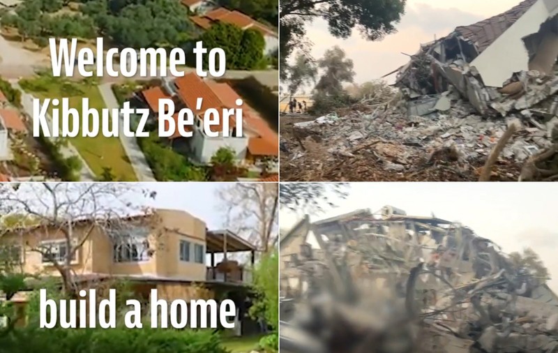 VIDEO | Imagini din kibuțul Be’eri, înainte și după atacul Hamas, publicate de armata israeliană