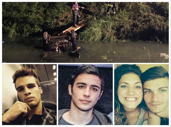Cei patru tineri care au murit în accidentul provocat de șoferul român / sursă foto: rotalianul