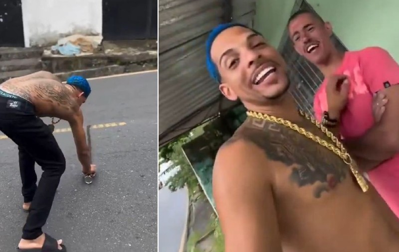 Șoferi confuzi și forțați să frâneze brusc de un desen pe șosea, în Brazilia: un influencer i-a păcălit pe toți