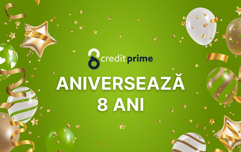 CreditPrime București sărbătorește 8 ani de activitate pe piața din România și inovează constant în industria fintech