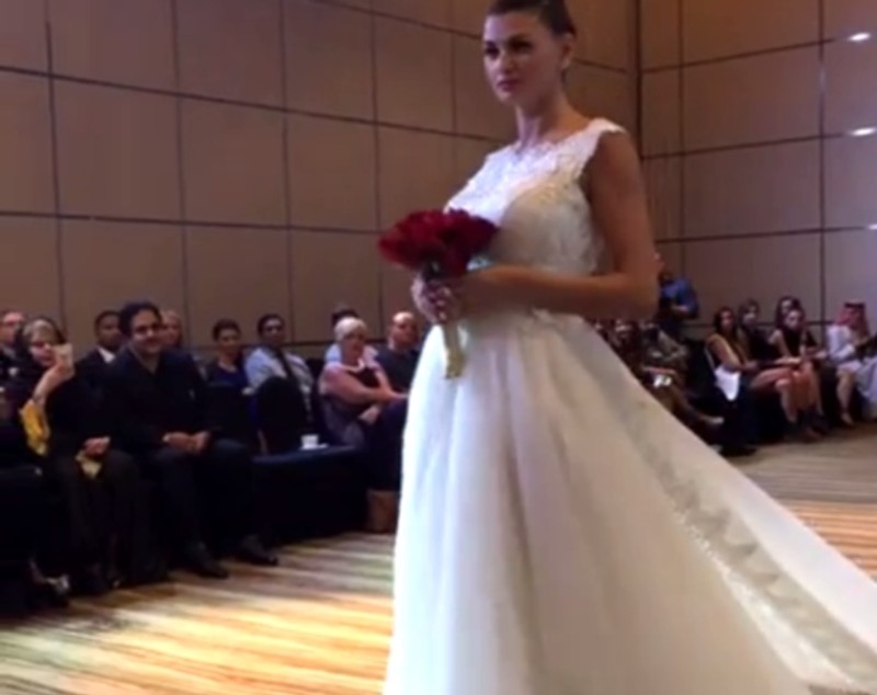 Ramona Gabor a fost mireasă într-o prezentare de modă, în Dubai | FOTO