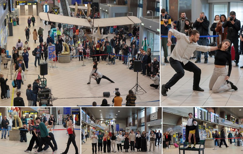 Surpriză pentru călătorii de pe Aeroportul Otopeni, de Valentine’s Day: spectacole din Shakespeare și momente coregrafice
