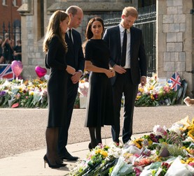 William și Catherine cu prințul Harry și Meghan, la Castelul Windsor. Foto: Profimedia