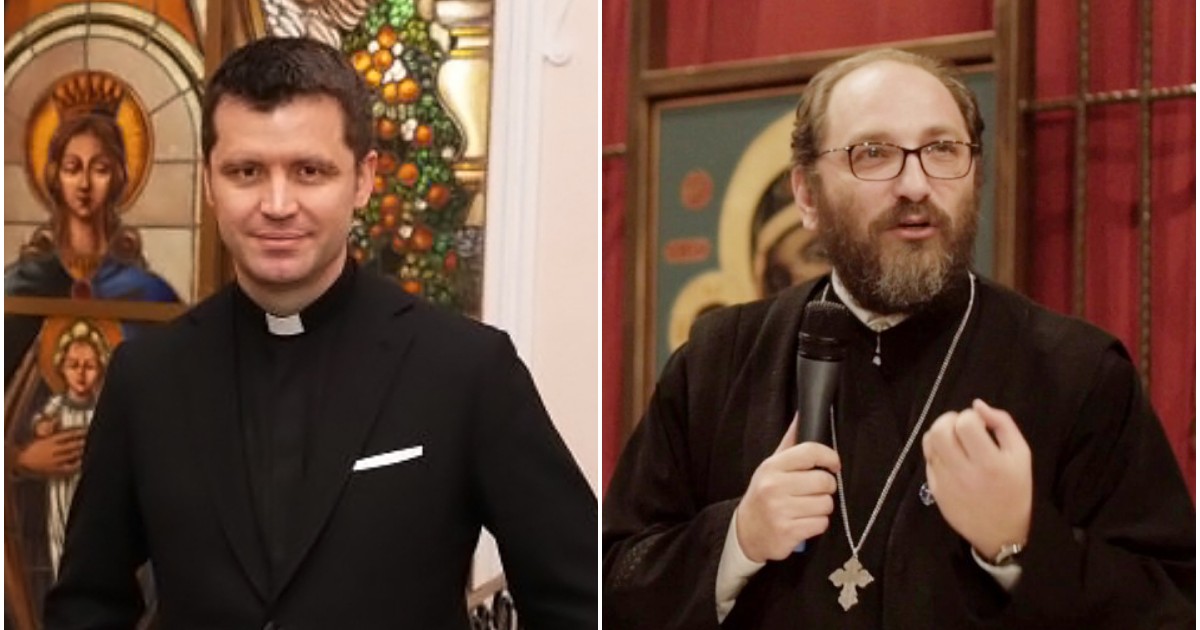Preoții Francisc Doboș și Constantin Necula