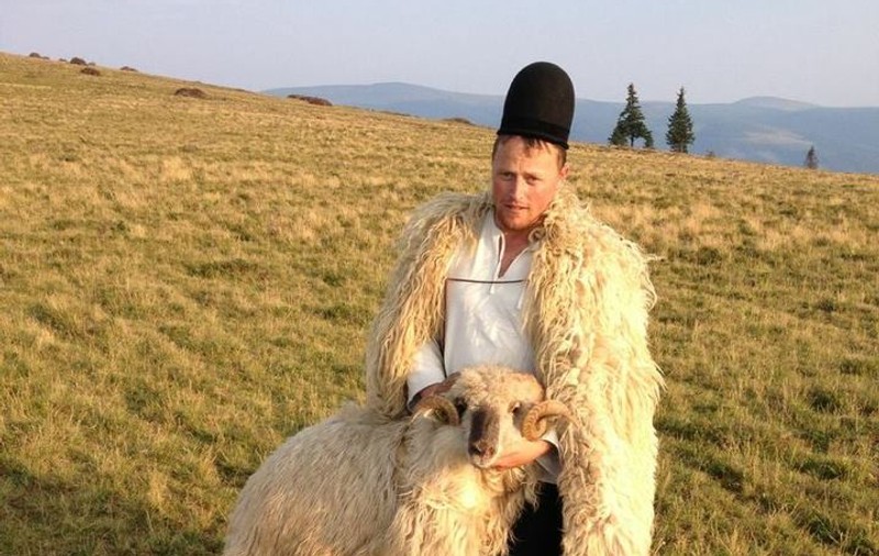 CIOBANUL GHIŢĂ, CU MÂNDRUŢA PE BUNDIŢĂ. Uite CĂREI BLONDE ÎI CÂNTĂ DIN FLUIER