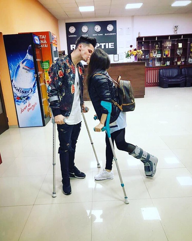 Larisa Iordache a fost operată. Gimnasta l-a avut alături pe iubitul ei / GALERIE FOTO