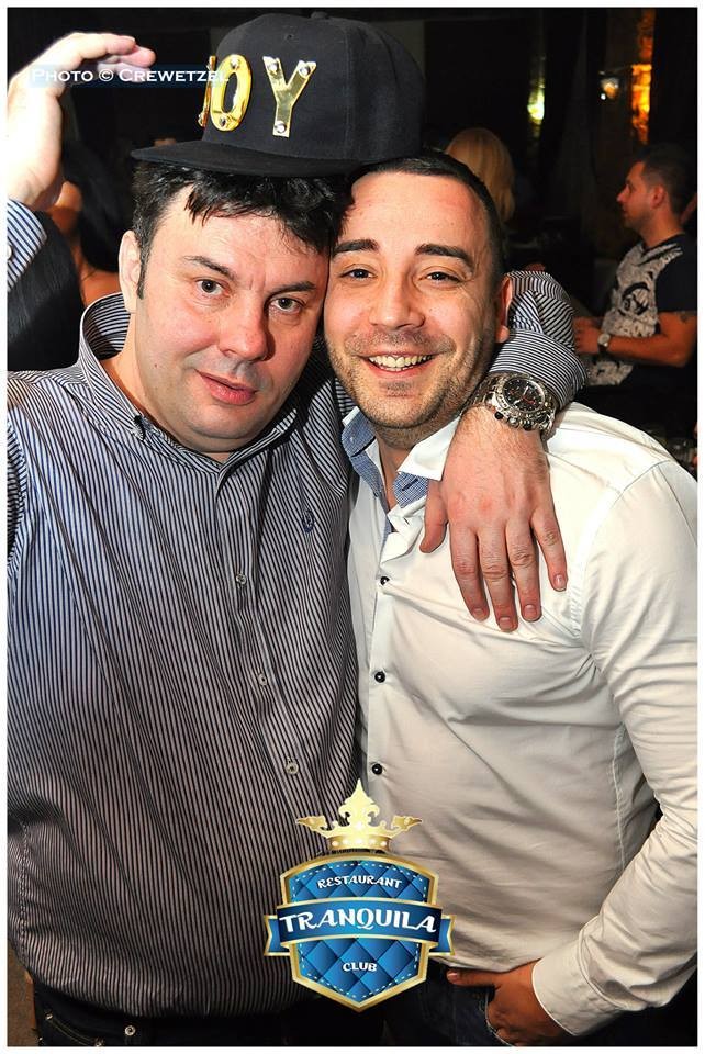 Alin Gridan (stânga) alături de Daniel Emanuel Dan, zis Manu Bombardieru, în 2013 | Sursa foto: Club Tranquila