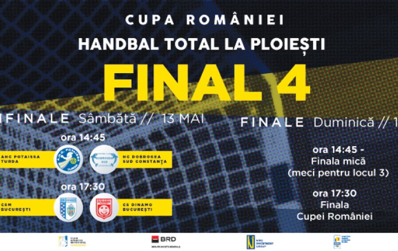HC Dobrogea Sud - Dinamo, finala Cupei României la handbal masculin. Meciurile se joacă duminică, la Ploiești