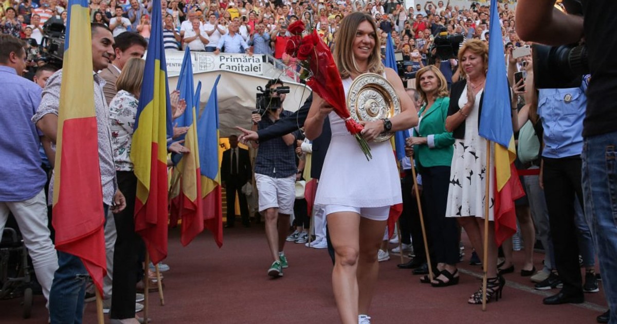 L'Equipe, despre ceremonia dedicată Simonei Halep după câștigarea turneului de la Wimbledon. „Simona Halep, primită ca un star rock în România”nul francez L'Equipe a scris că Simona Halep a fost întâmpinată ca un „star rock” pe Arena Națională, după ce a câștigat turneul de tenis de la Wimbledon. ﻿