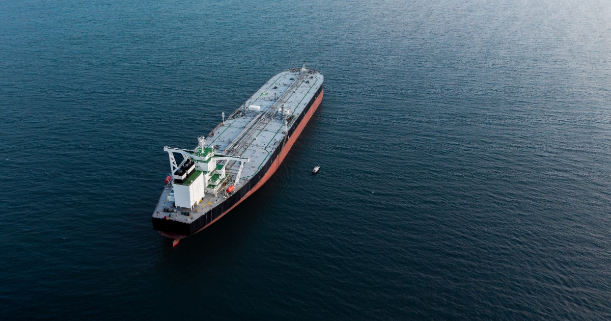 Un petrolier pe mare