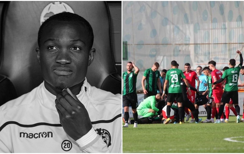 Tragedie pe terenul de fotbal. Jucătorul ghanez Raphael Dwamena s-a prăbușit pe gazon și a murit
