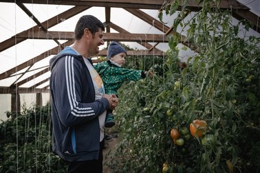 Familia Rus își produce singură legumele
