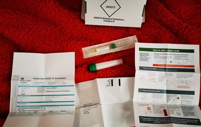 Cum arată și cum funcționează testul pentru coronavirus primit de un jurnalist român acasă, la Londra. A venit prin poștă