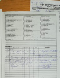 La tratament, pe foaia de primire a lui Ion sunt consemnate apelurile către Asistenţa Socială