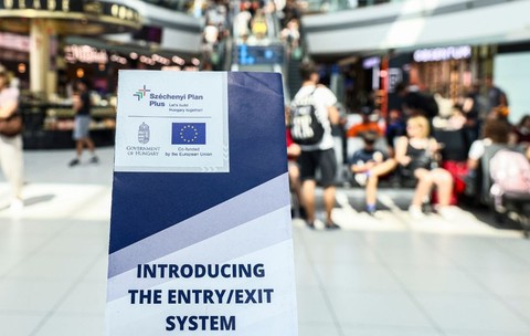 Broșură informativă despre Sistemul european de intrare-ieșire (EES) la aeroportul din Budapesta