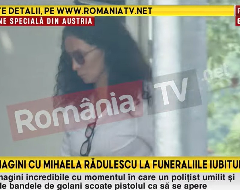Primele imagini cu Mihaela Rădulescu la capela unde se află sicriul lui Felix Baumgartner. Cum a fost surprinsă și ce dorință are